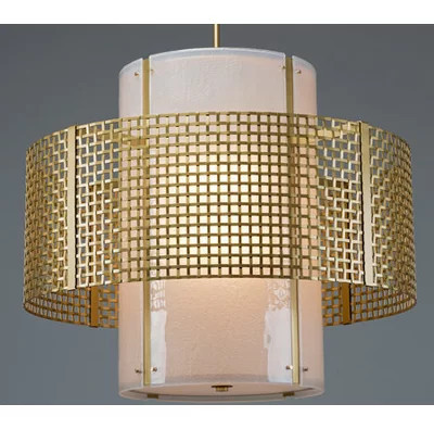 Tweed 8 - Light Shaded Drum Chandelier | Wayfair North America