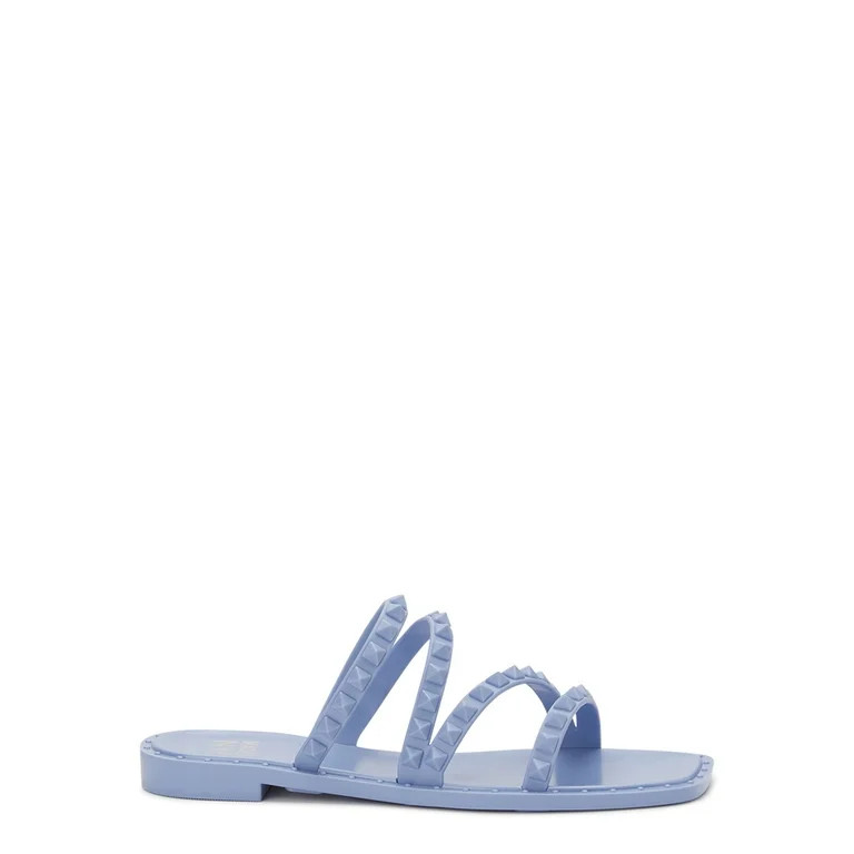 Madden NYC Women's Studded Strappy Jelly Slide Sandals | Walmart (US)
