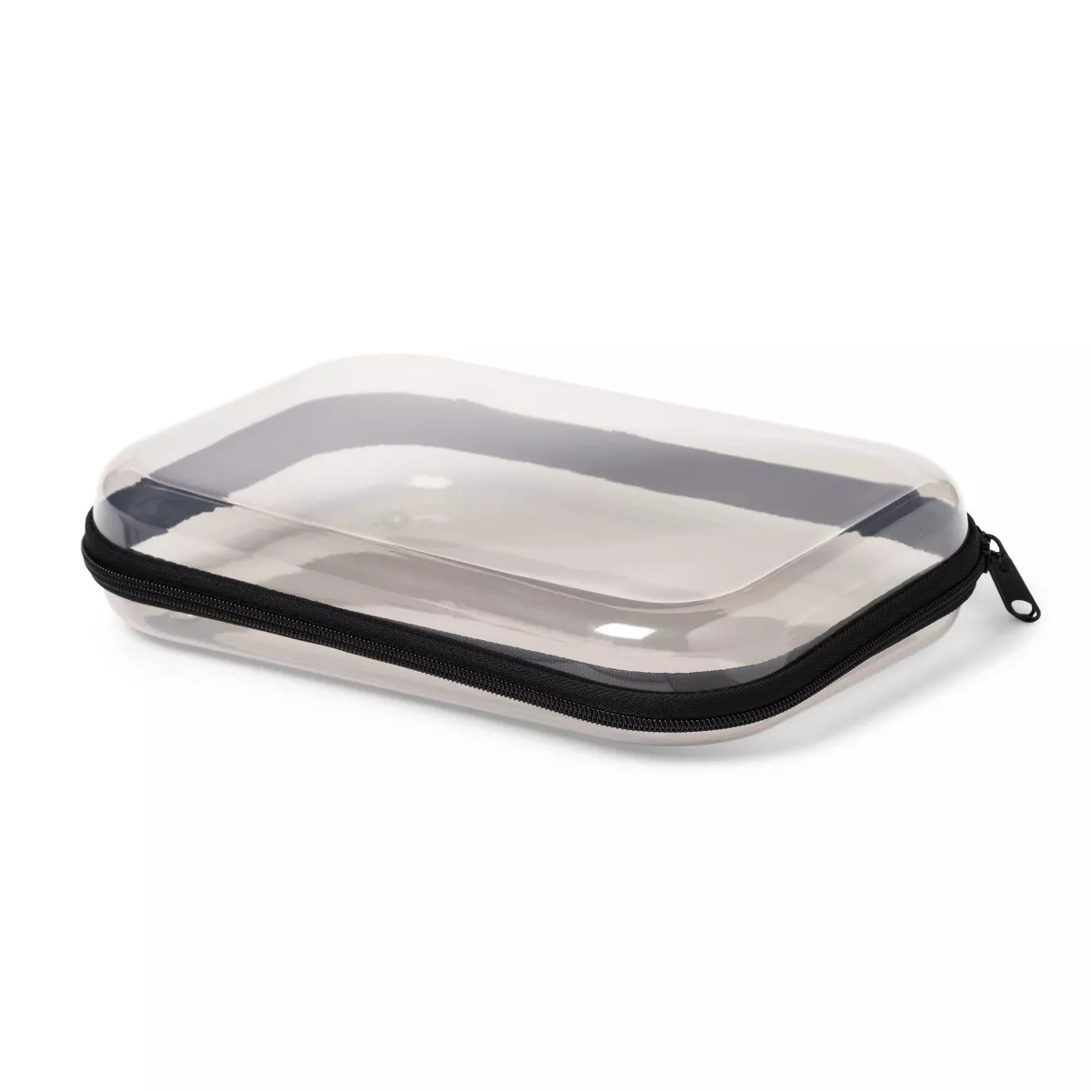 Hard Sided Zipper Pencil Case Gray - up&up™: PET Material, 6.25" Height, 8.75" Depth, 2" Width,... | Target