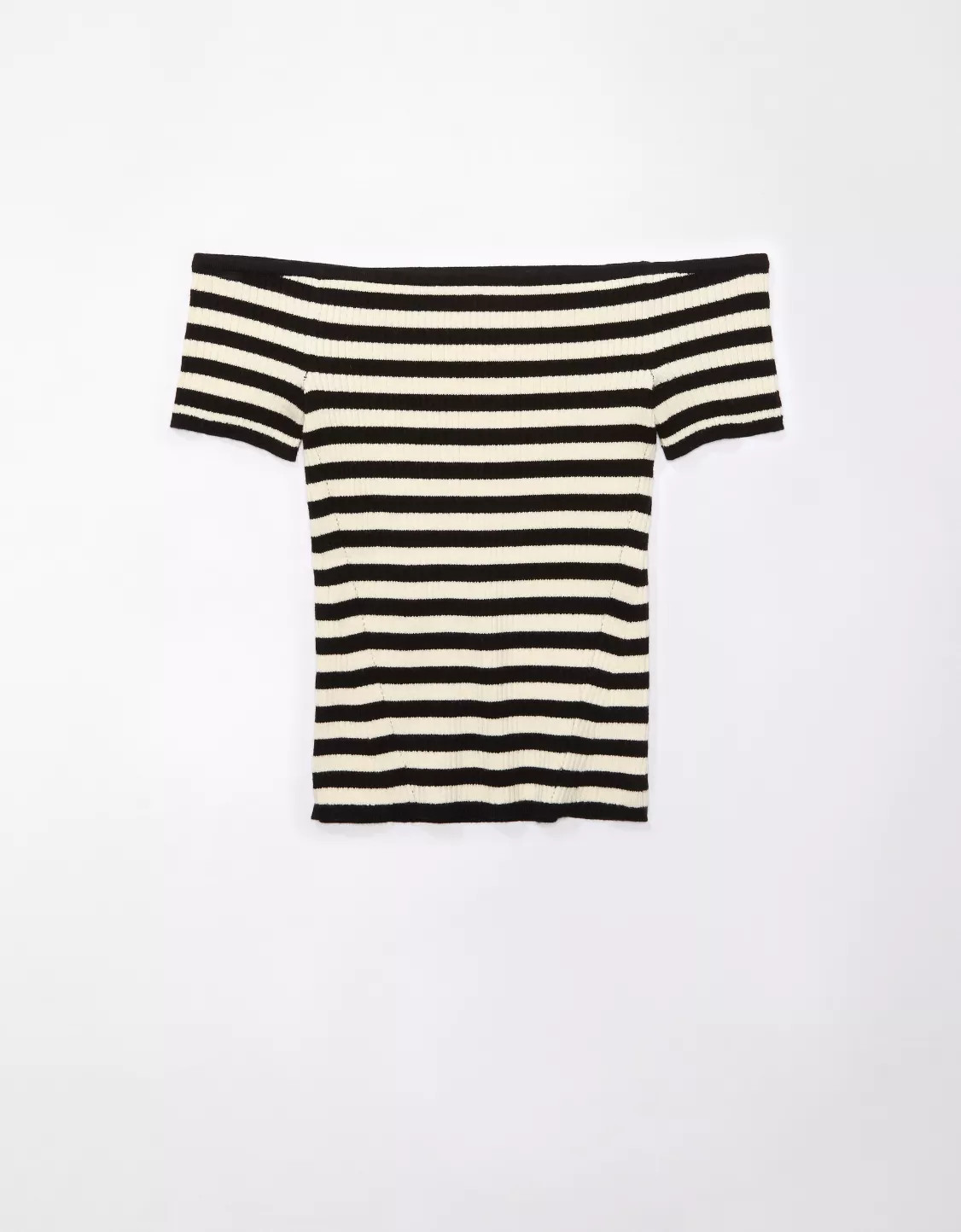AE Cropped Ribbed Off-The-Shoulder Top | American Eagle Outfitters (US & CA)