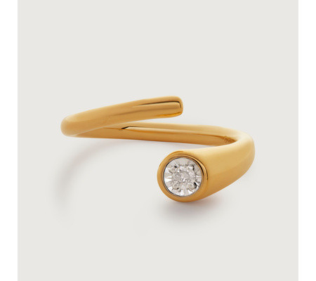 Diamond Essential Wrap Ring | Monica Vinader | Monica Vinader (Global)