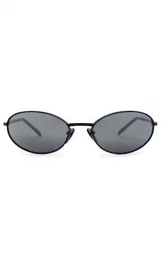Oval Sunglasses in Black | Revolve Clothing (Global)