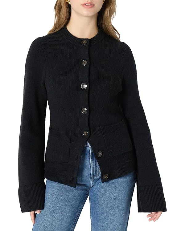 Amazon Essentials (Demi's Pick) Women's Regular-Fit Long-Sleeve Cardigan with Bell Sleeves and Sh... | Amazon (US)