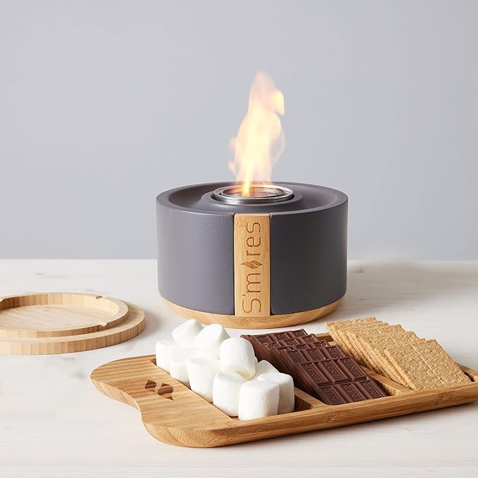TerraFlame Portable Indoor and Outdoor Smoke Free Clean Burning Gel Fuel S'Mores Roaster Tabletop... | Amazon (US)