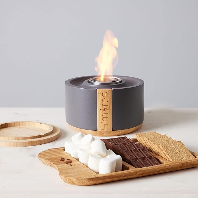 TerraFlame Portable Indoor and Outdoor Smoke Free Clean Burning Gel Fuel S'Mores Roaster Tabletop... | Amazon (US)