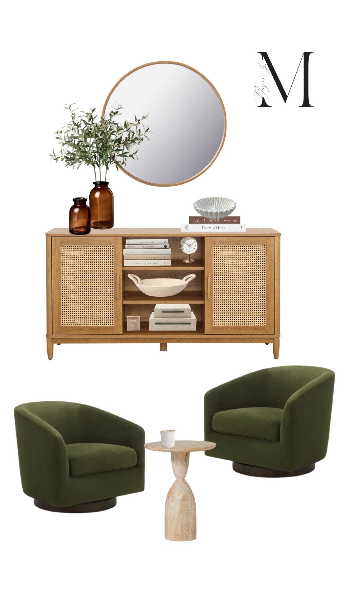 Take a look at how I styled this buffet - with a seating area and some decor. 

Featuring modern organic pieces to give a natural, earthy feel. 🌱 

#LTKSeasonal #LTKHome #LTKStyleTip