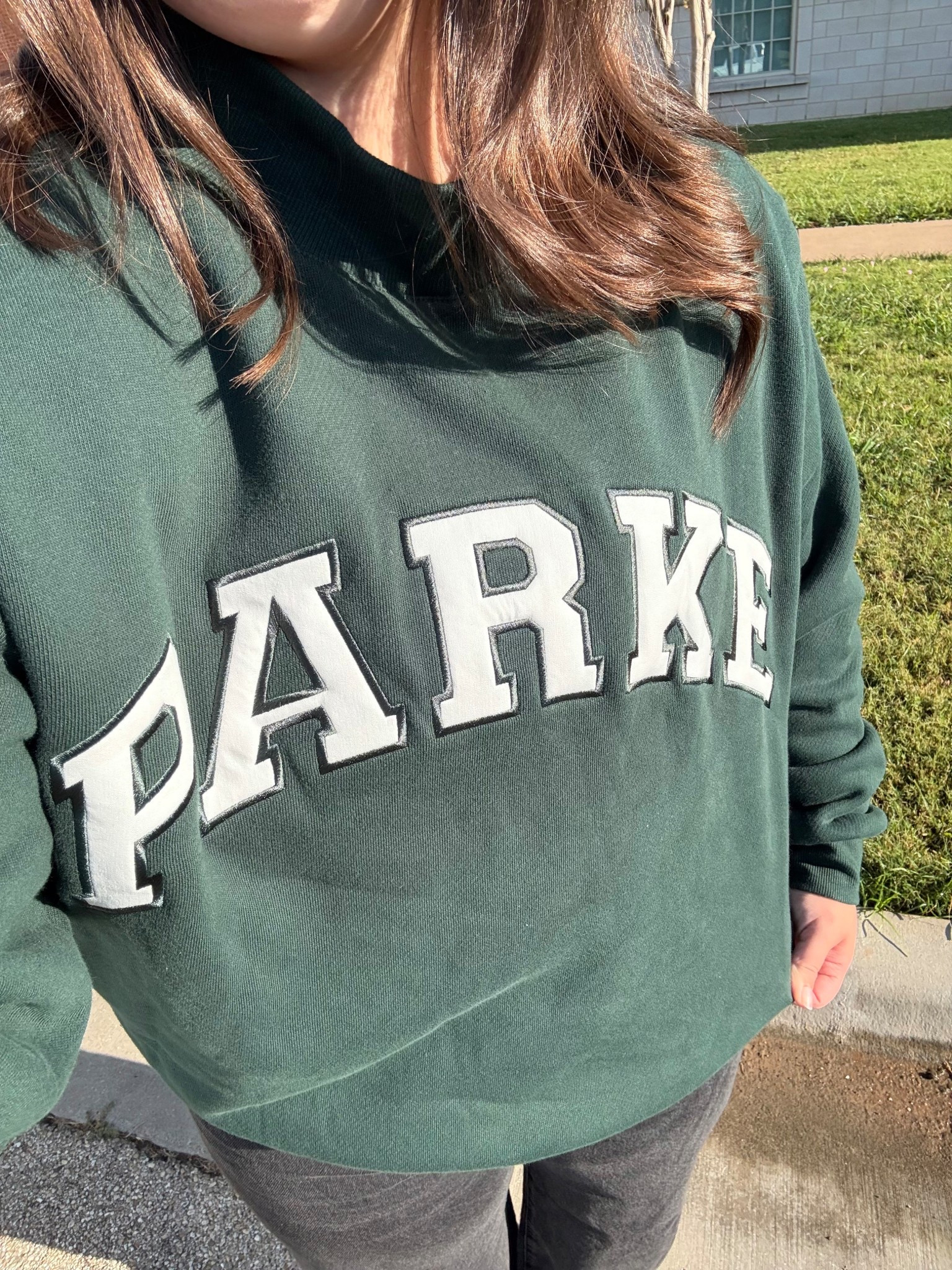 my uniform! go to sweatshirt for college class whenever i don't want to think about an outfit 

 
