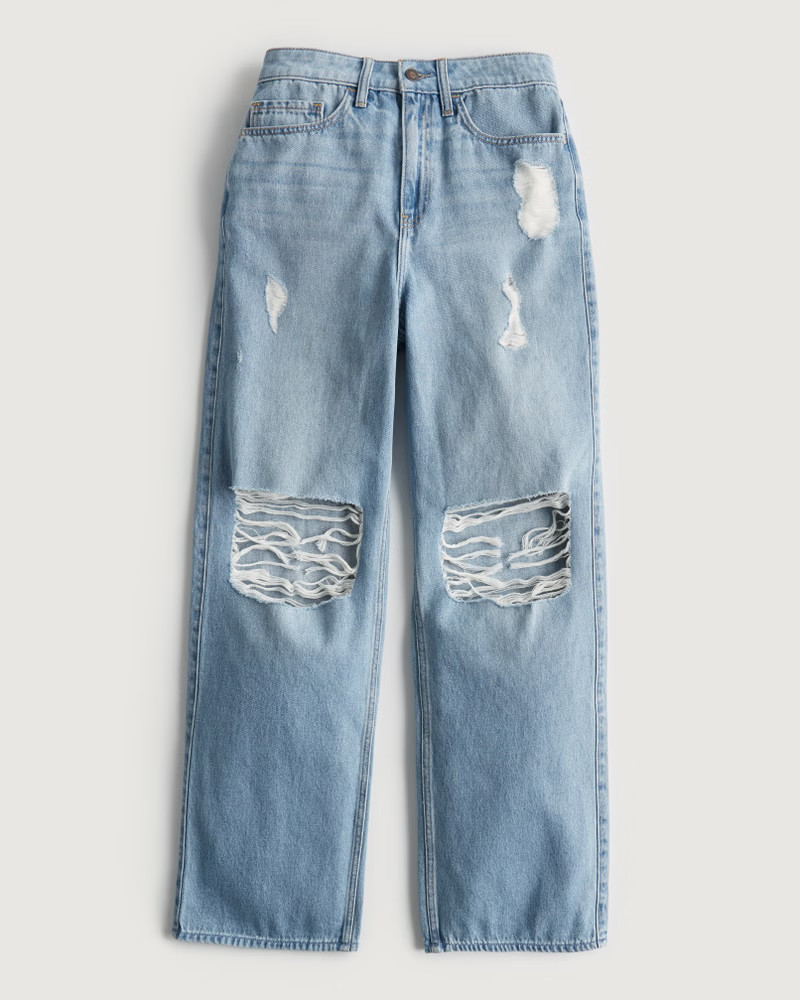 Women's Highest Rise Baggy Jeans | Women's Bottoms | HollisterCo.com | Hollister (US)