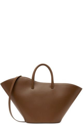 Brown Medium Open Tulip Tote | SSENSE