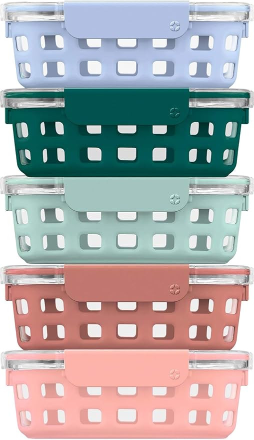 Ello Duraglass Glass Food Storage Meal Prep Containers - Glass Food Storage Meal Prep Bowls with ... | Amazon (US)