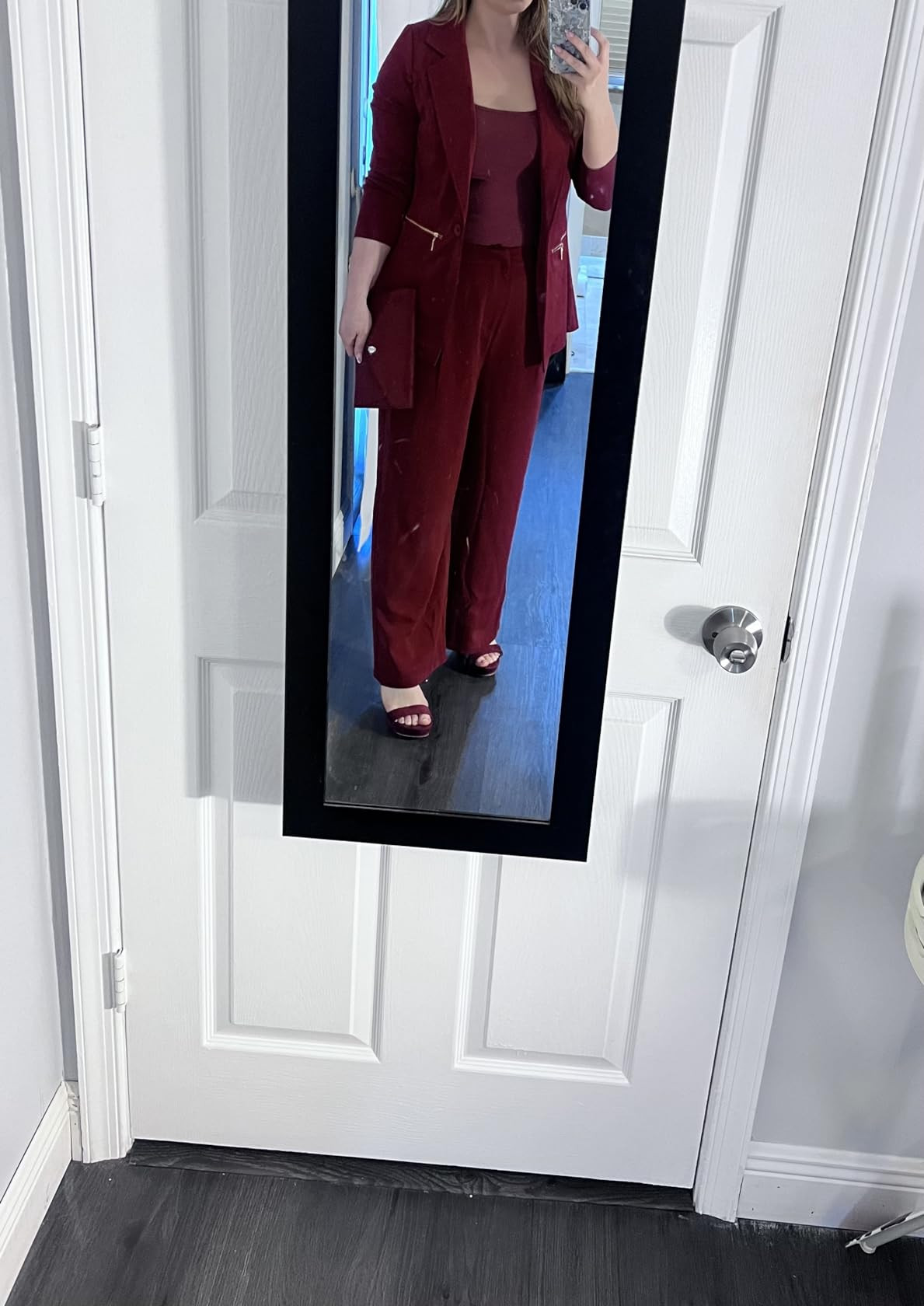 Pretty Garden Womens Causal Wide Leg Pants High Elastic Waisted Long Work Office Suit Pants | Amazon (US)