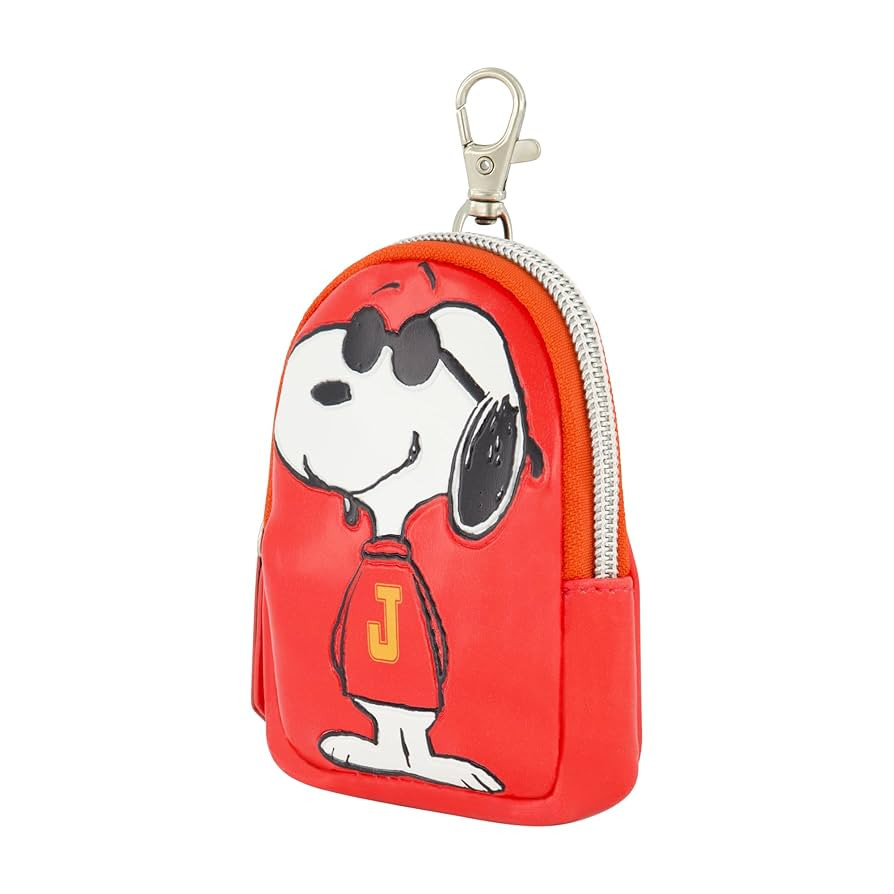 Peanuts Small Coin Purse Wallet with Keychain Clip, Snoopy J, One Size, Multi | Amazon (US)