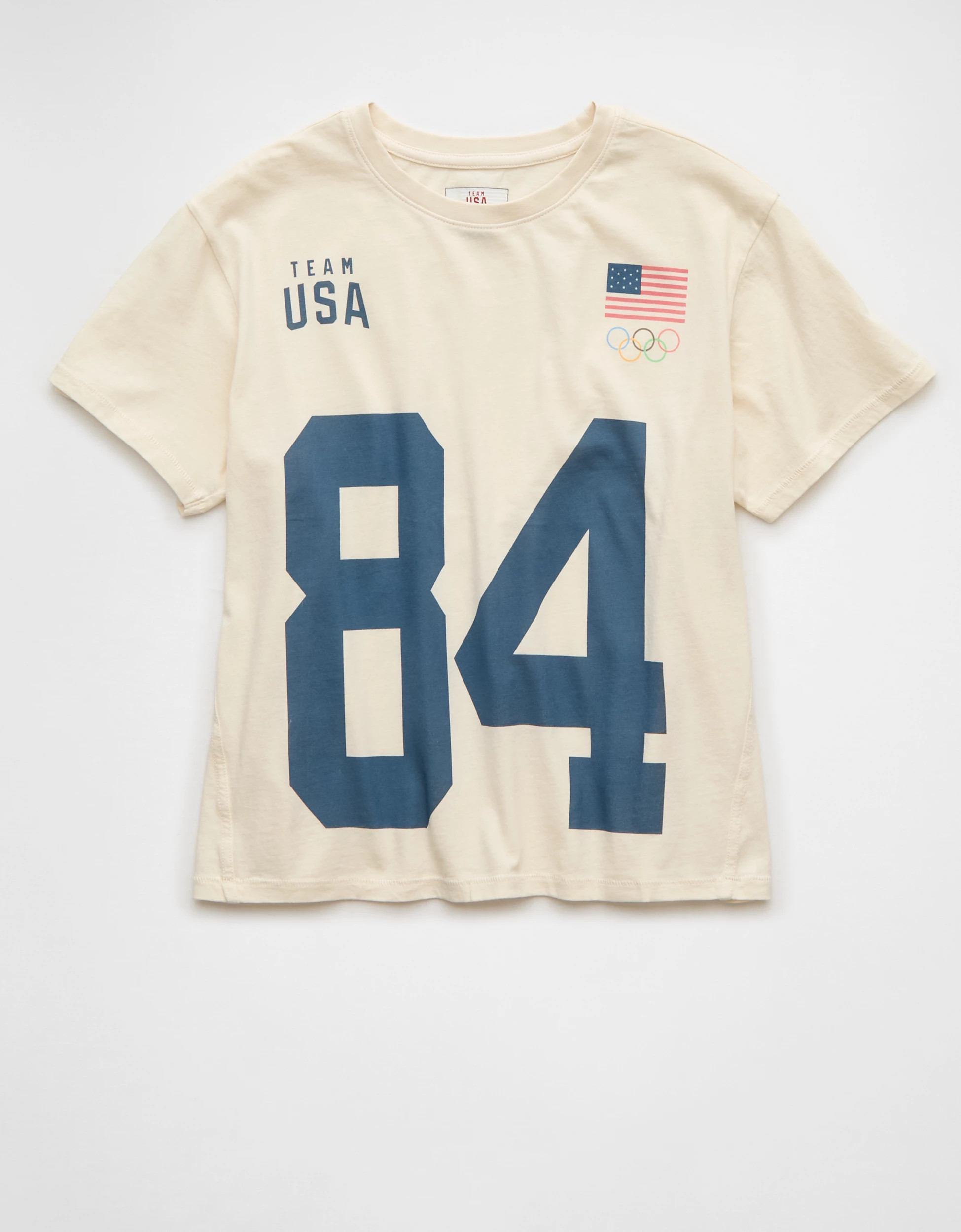 AE Cropped Olympics Graphic T-Shirt | American Eagle Outfitters (US & CA)