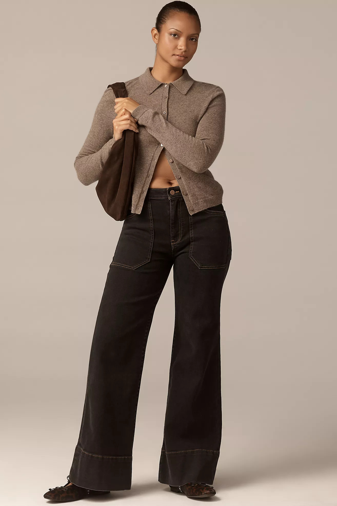 The Rylan Curvy High-Rise Flare Jeans by Pilcro | Anthropologie (US)