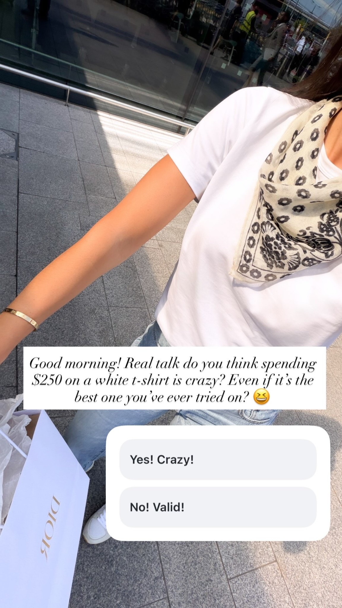 Good morning! Real talk do you think spending $250 on a white t-shirt is crazy? Even if it’s the best one you’ve ever tried on? 😆

#LTKSeasonal #LTKstorytime #LTKTravel