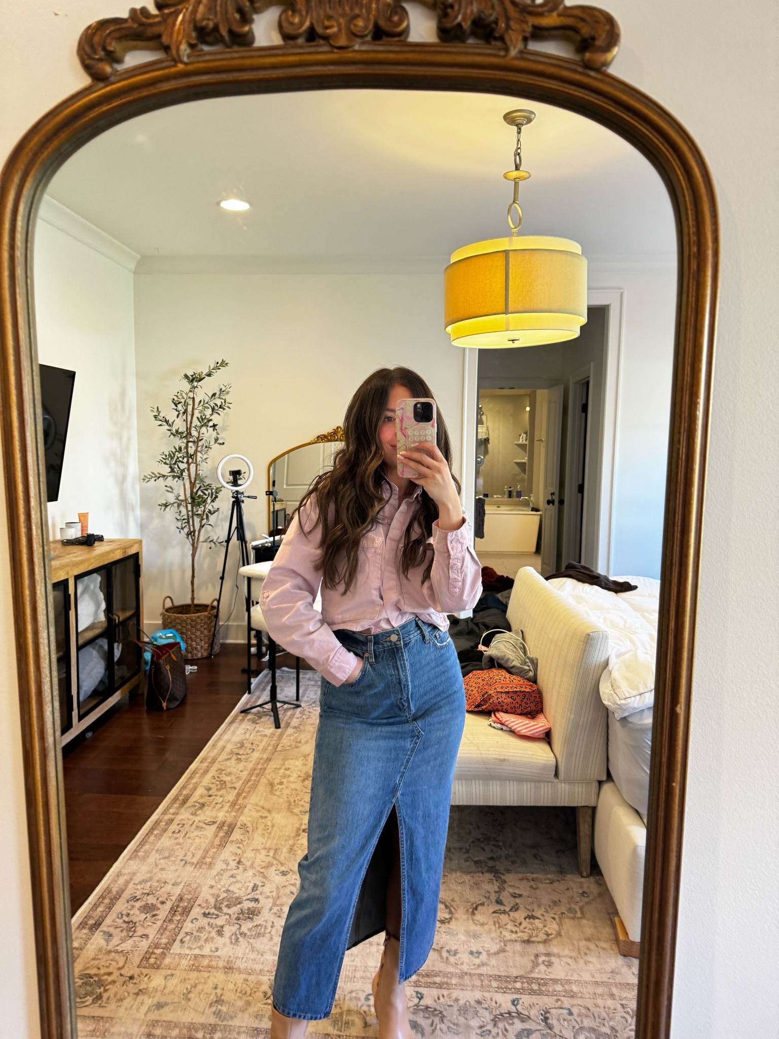 Today’s church outfit!!! 😇💓😍 

Mom style, church style, spring outfit, seasonal, maxi denim skirt, cargo top, how to wear, mom of four

#LTKshoecrush #LTKSeasonal #LTKstyletip