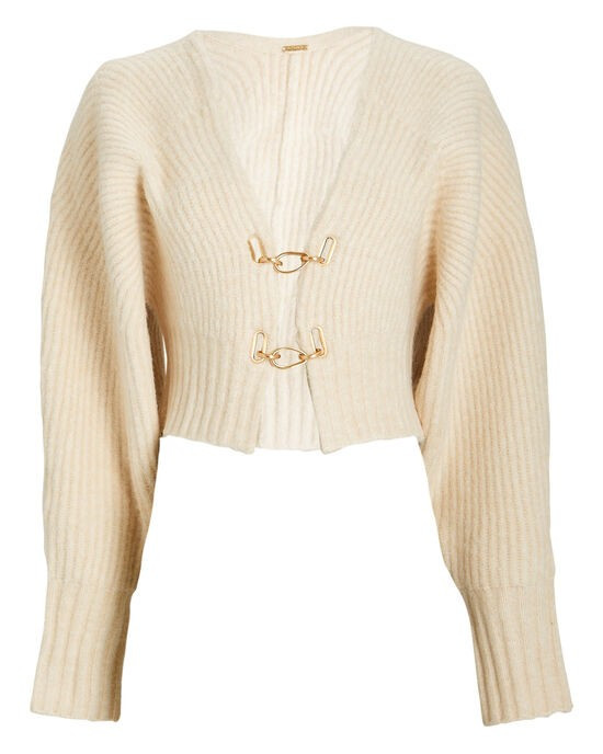 Casella Embellished Rib Knit Cardigan | INTERMIX