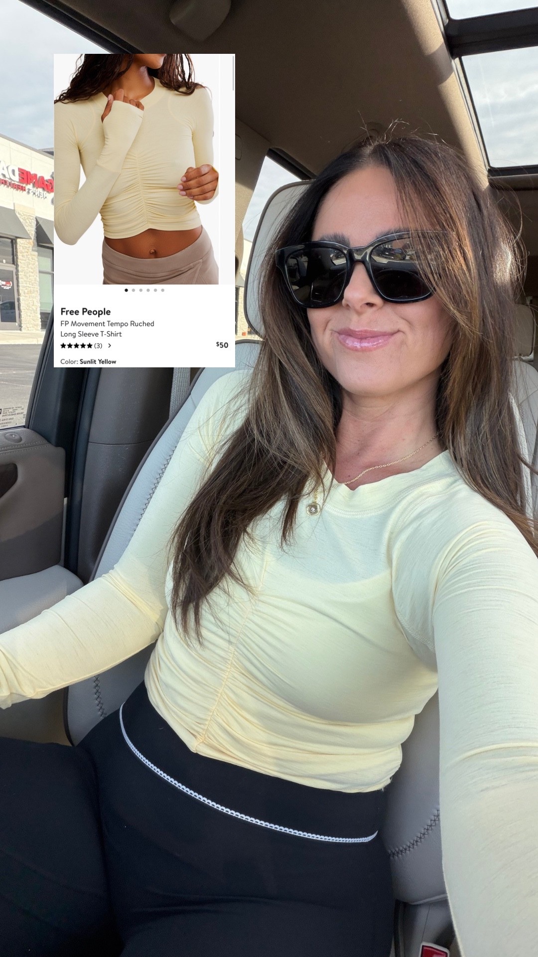 Free people yellow long sleeve workout top! Save option on Amazon 🍋

#LTKfitnessgoals #LTKgrwm #LTKootd