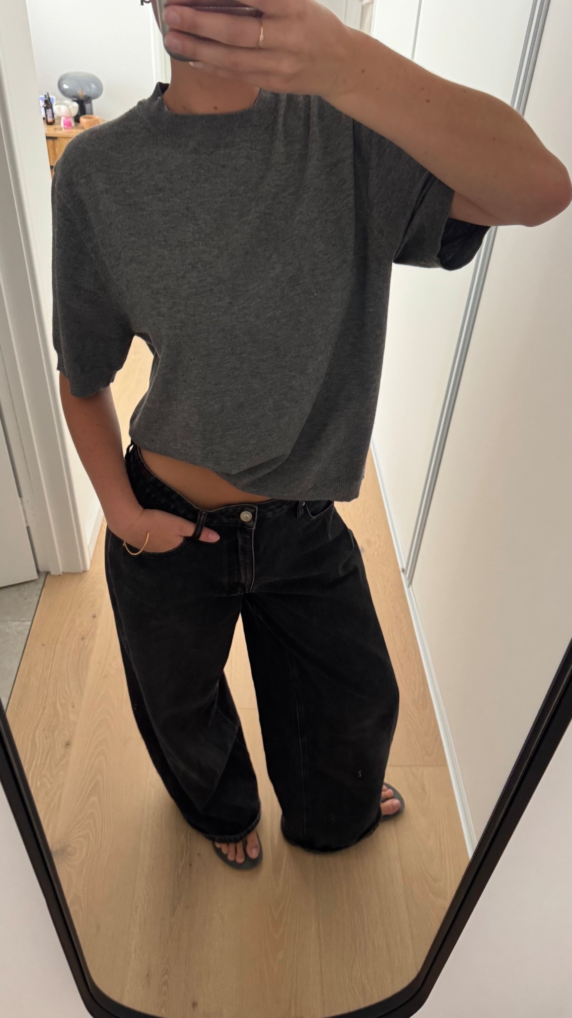 Jeans are AU 8 + top is old nude Lucy but linked very similar knit shirts ! 