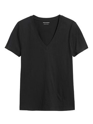 SUPIMA&#xAE; Cotton V-Neck T-Shirt | Banana Republic (US)