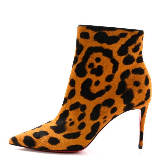 Pony Hair Leopard Print So Kate Booty 85 Ankle Boots 36 | FASHIONPHILE (US)