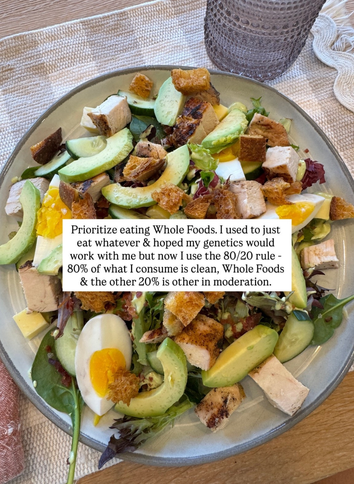 I always try to prioritize whole foods!

Loverly Grey, what I eat in a day