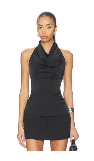 ALL THE WAYS Beth Halter Top in Black. - size S | Revolve Clothing (Global)