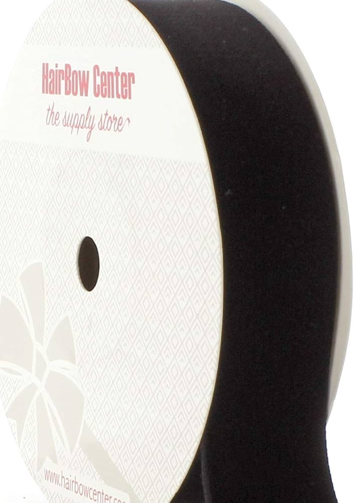 HBC 5/8" Velvet Ribbon 030 Black 25 Yard | Amazon (US)