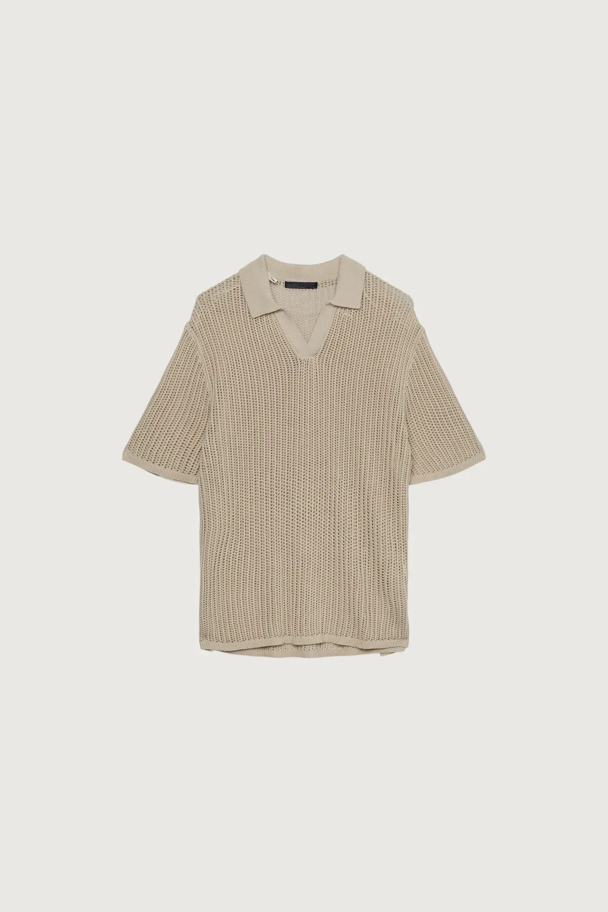CROCHET COLLARED SHORT SLEEVE SWEATER | OAK + FORT