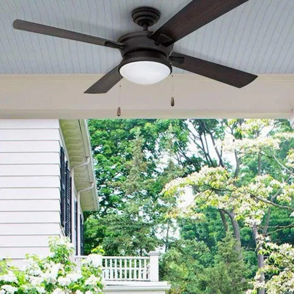 Copper Grove Ayre 52-inch Modern Matte Black Outdoor Ceiling Fan | Bed Bath & Beyond