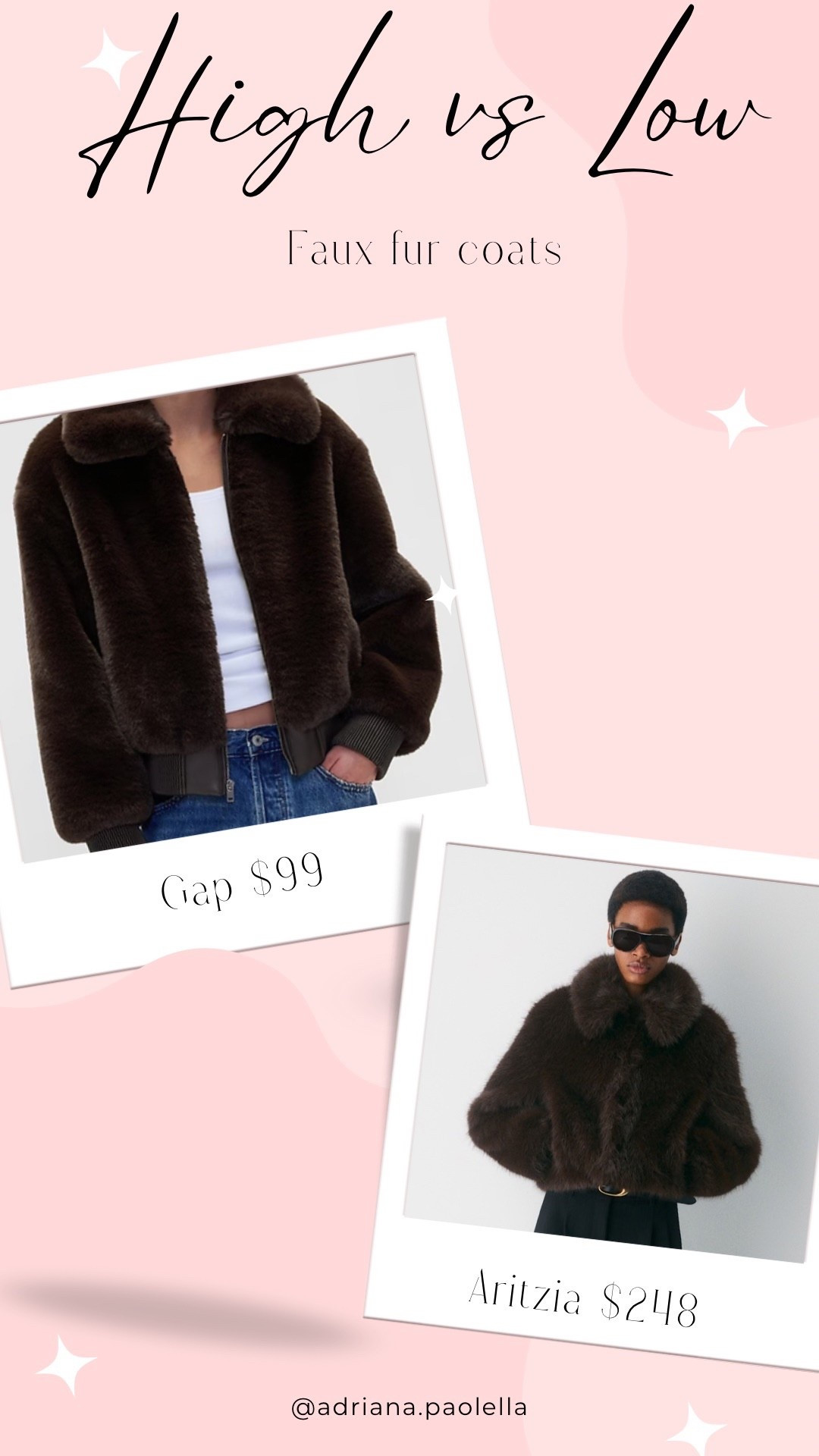 Faux fur coats. Aritzia 20% off purchase in app. Gap currently 20% off with code YOURS  

#LTKcanada #LTKwinter #LTKholiday