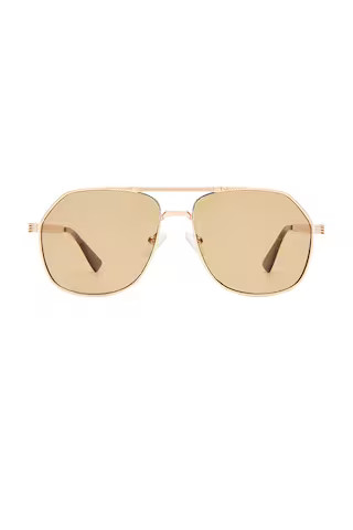 X Cleobella Cosmos Sunglasses in Gold & Tan Tint | Revolve Clothing (Global)