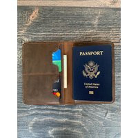Leather Passport Cover Personalized, Passport Holder, Wallet, Travel Gift, Traveler's Leather Wallet | Etsy (US)