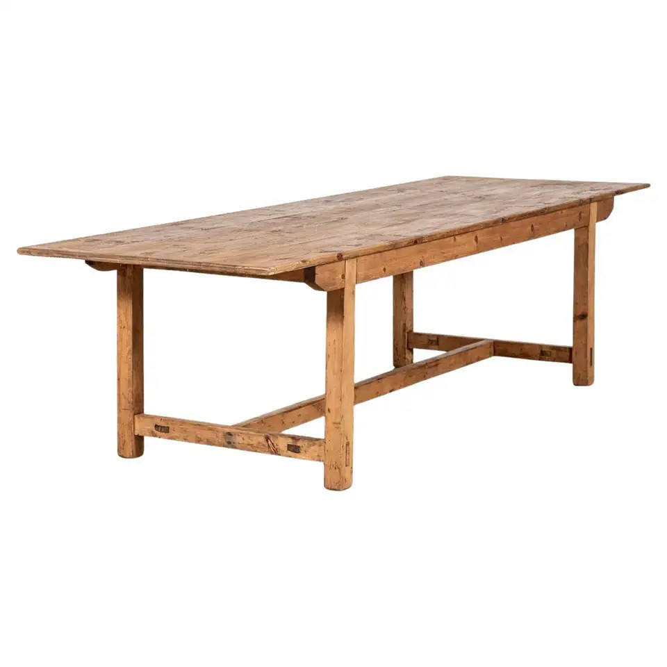 Monumental English Farmhouse Table | 1stDibs