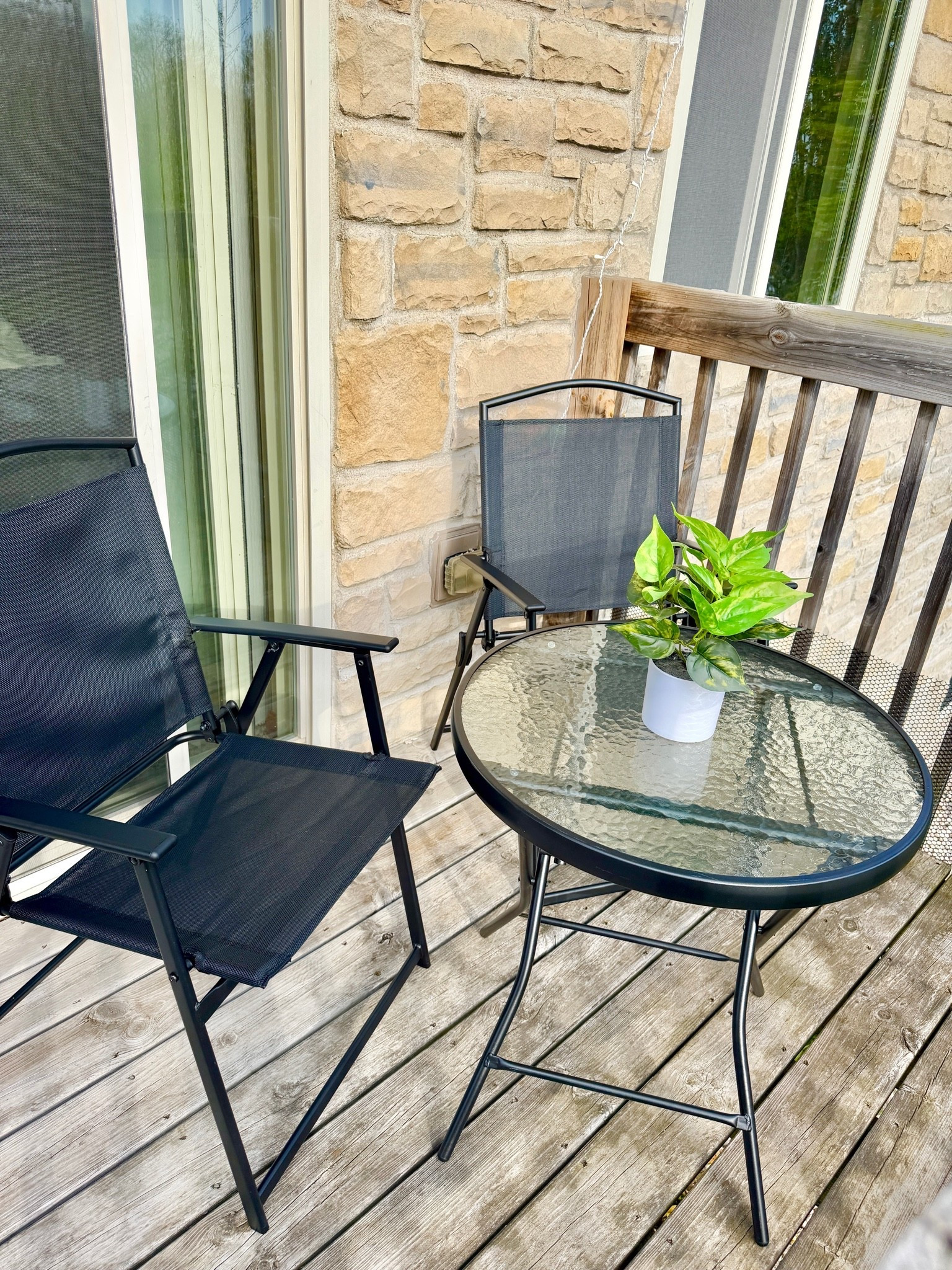 Affordable Outdoor Patio Table & Chairs Set from Walmart - Under $80

The quality of this patio set is amazing and the chairs are super comfy! It’s the perfect size for our balcony!

~ patio decor, balcony decor, patio table, outdoor decor, home decor finds, summer home decor, beach house decor, Walmart finds, affordable home decor, outdoor furniture

#LTKHome #LTKSeasonal #LTKSaleAlert