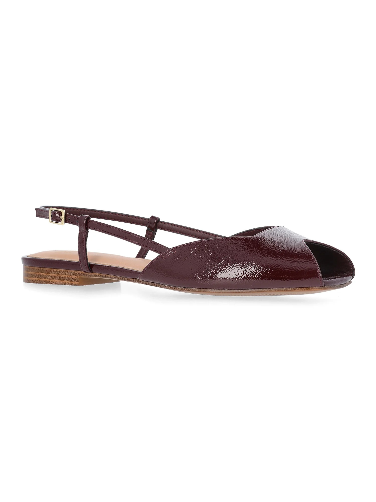 Time and Tru Women's Peep Toe Slingback Shoes | Walmart (US)