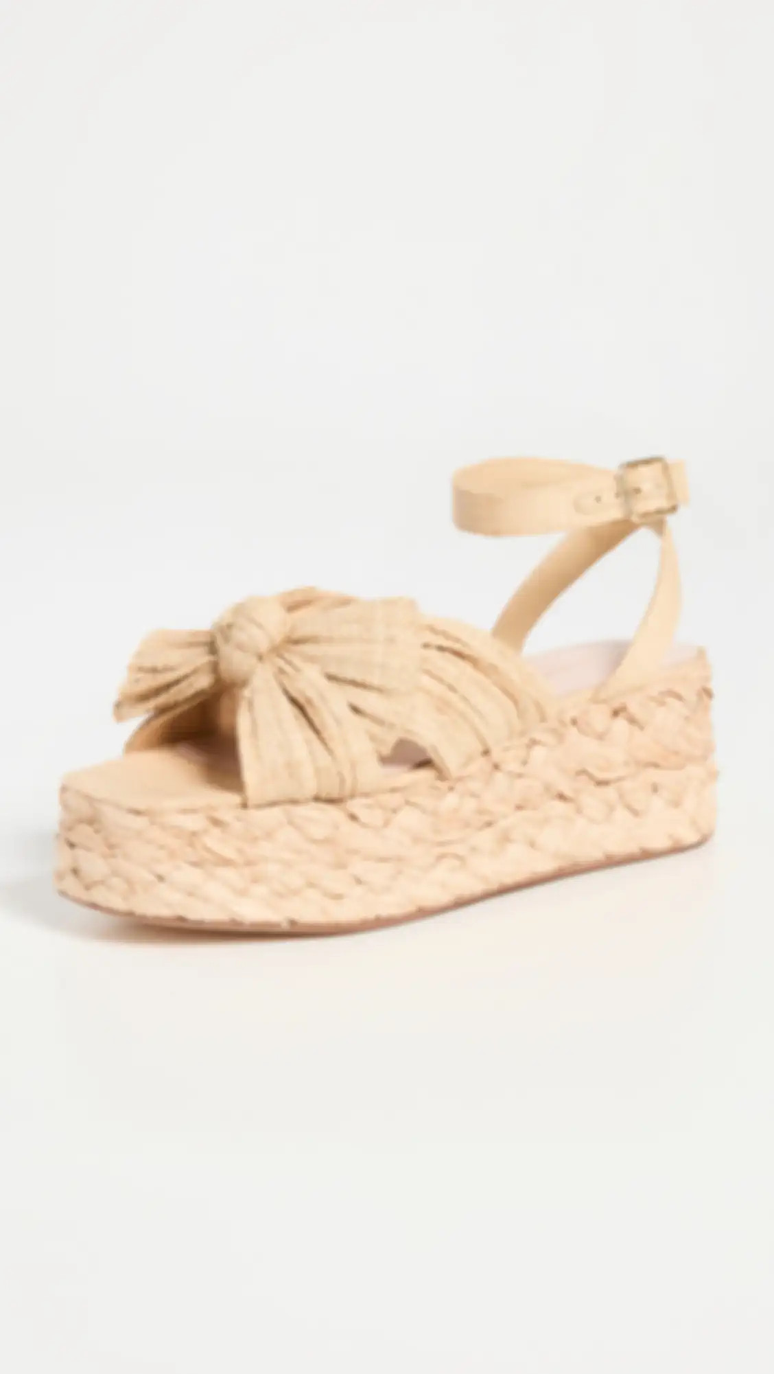Gaby Pleated Bow Bow Braided Espadrilles | Shopbop