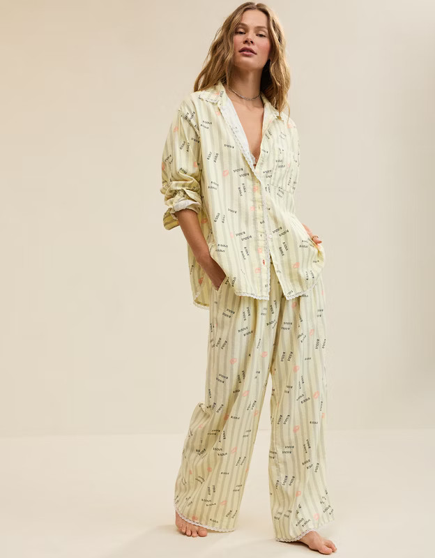 Aerie Street Flannel Trouser PJ | Aerie