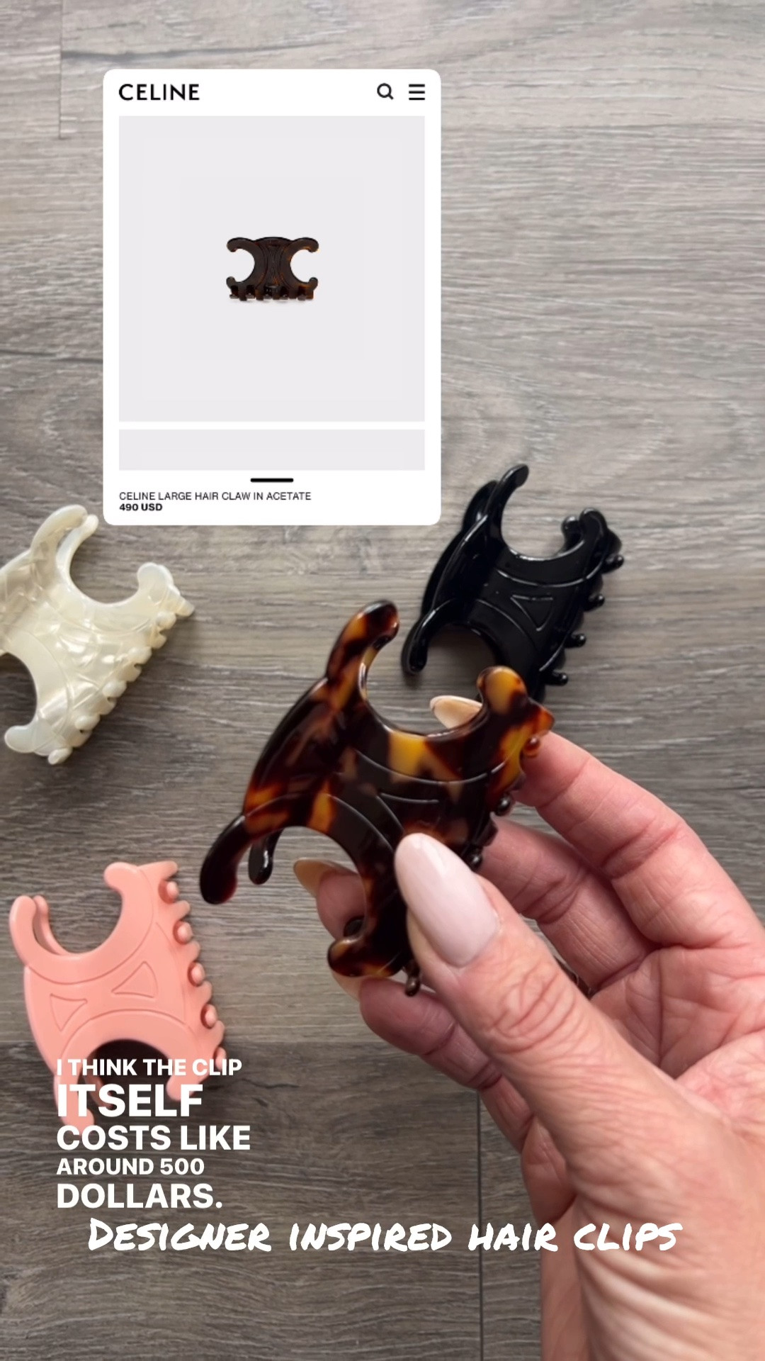 These Celine inspired hair clips are so good! Four for under $30! Designer inspired accessories, Luxe for less, Amazon find, bougie on a budget #LaidbackLuxelife

Hey Beautiful! Feel free to comment on this post if you have any questions! 🫶🏽

Follow me for more fashion finds, beauty faves, lifestyle, home decor, sales and more! So glad you’re here!! XO, Karma

#LTKootd #LTKgrwm #LTKBeauty