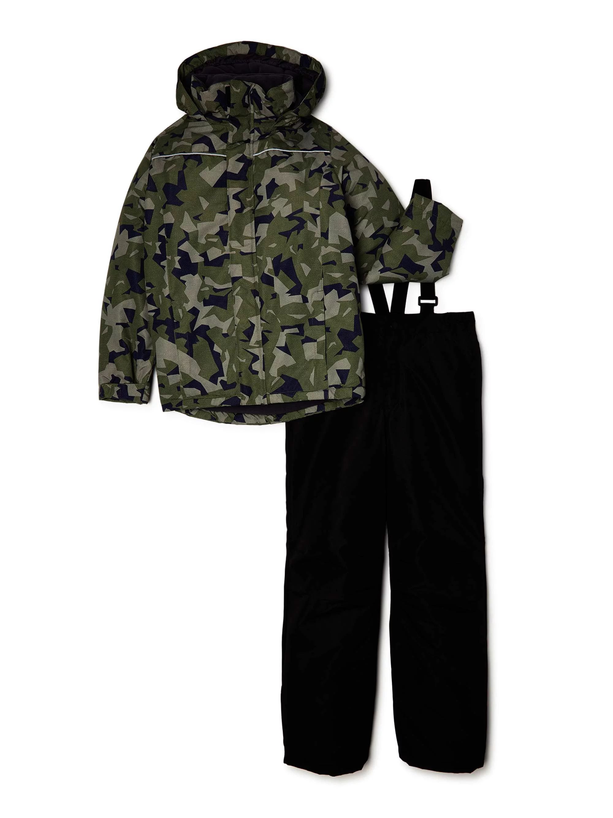 Iceburg Boys Midway Camo Jacket & Snow Bib 2 Piece Set, Sizes 4-18 | Walmart (US)