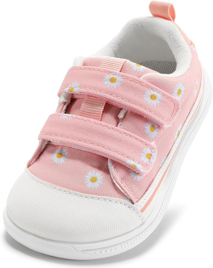 STQ KIDS Toddler Boys & Girls Barefoot Shoes Wide Toe Box Canvas Sneakers | Amazon (US)