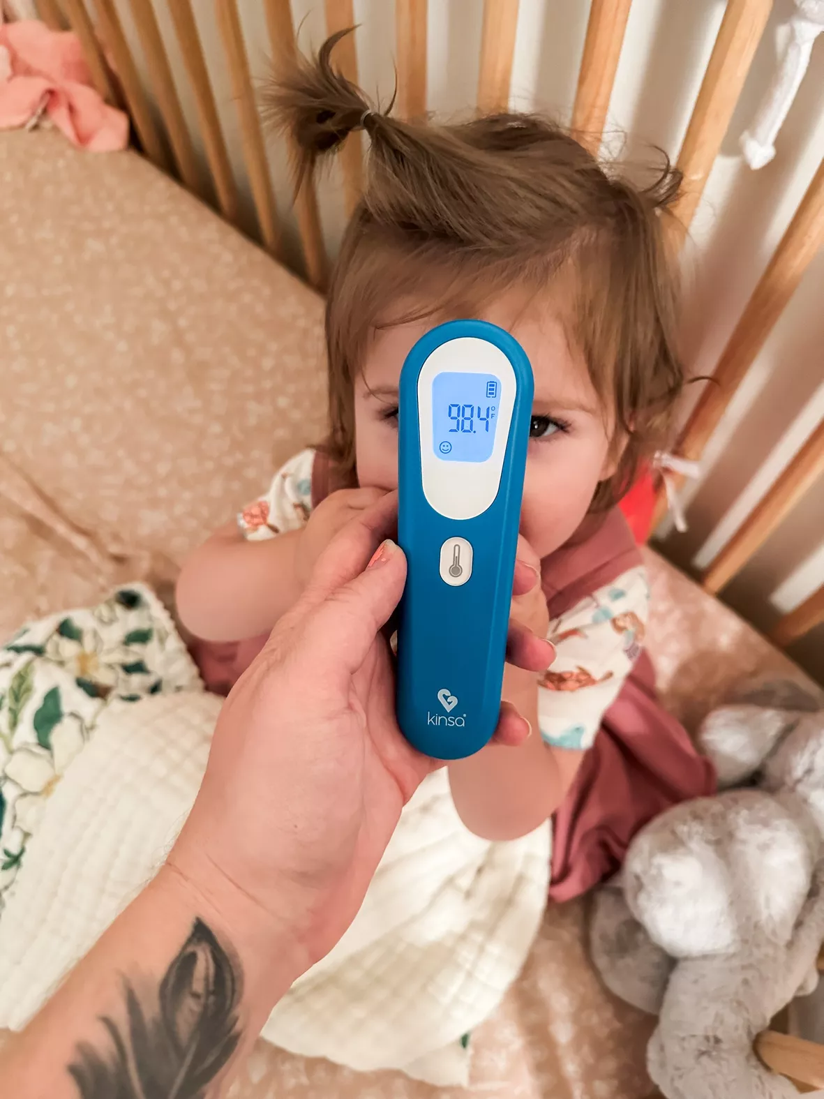 Kinsa QuickScan Smart Thermometer - No-Touch Contactless Digital