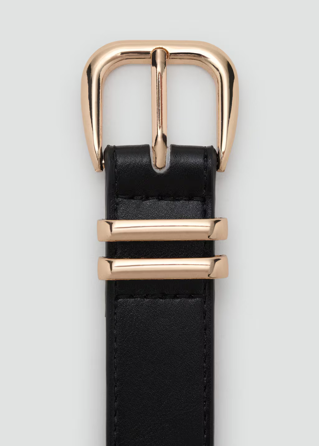 Metal buckle belt black - Woman - XL - MANGO | MANGO (UK)