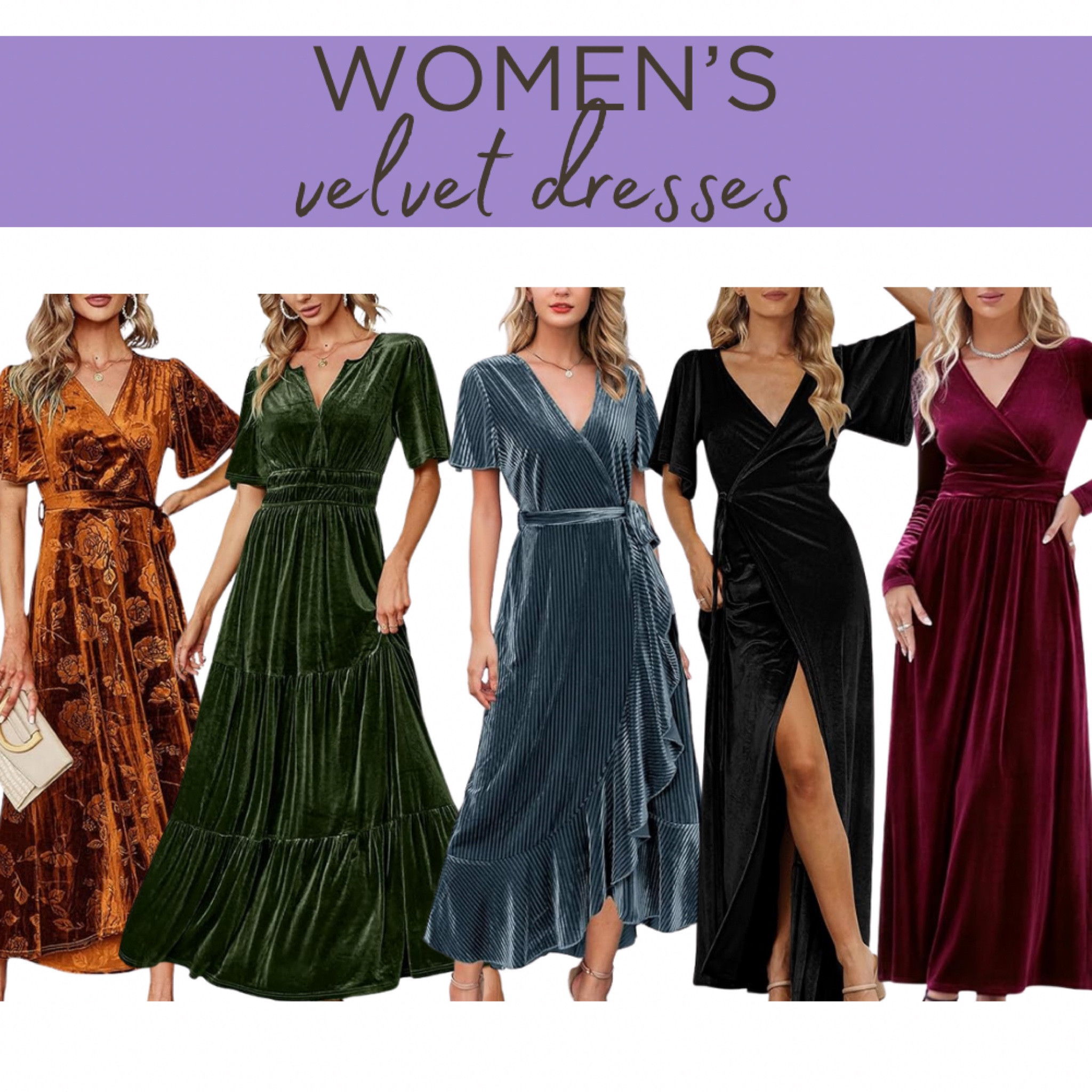 How cute are these velvet dresses!? So fun for any occasion.

Amazon finds, Amazon fashion, women’s fashion, women’s dress, dress favorites, dress ideas 

#LTKstyletip #LTKSeasonal