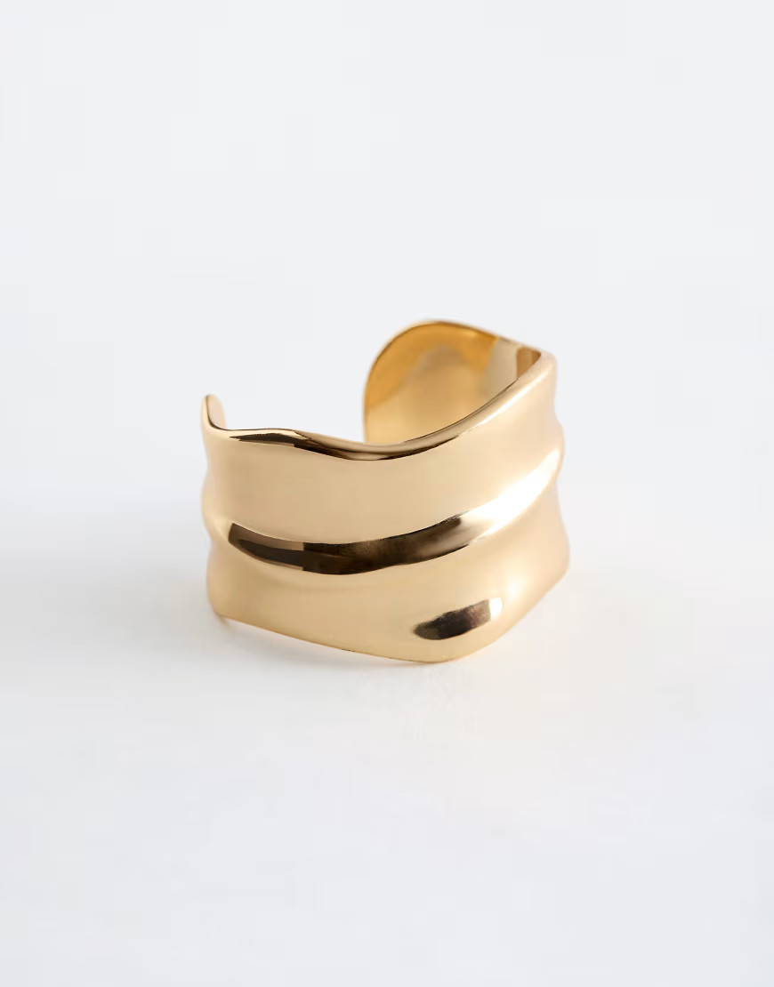 & Other Stories chunky bracelet cuff in gold | ASOS (Global)