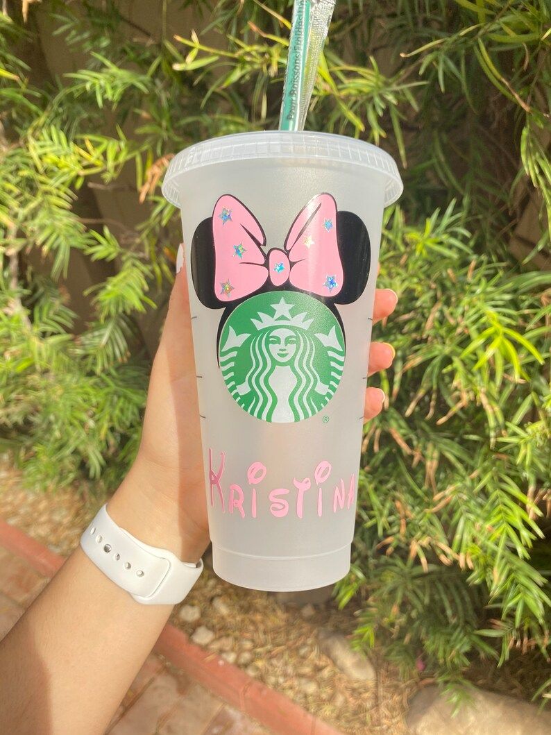 Disney Custom Cup, Minnie Inspired Starbucks Cup, Disney Castle Cup | Etsy (US)