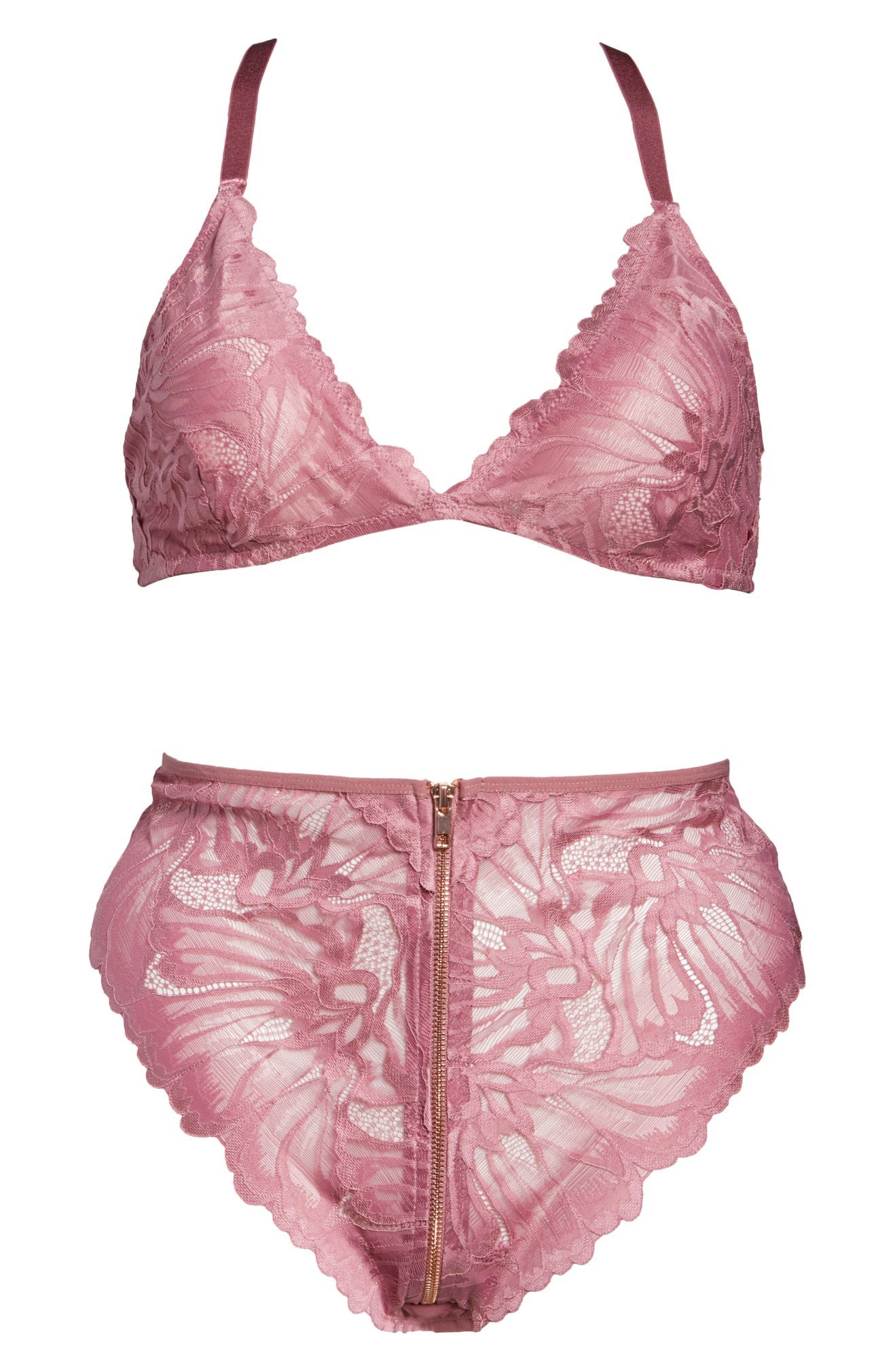 Floral Lace Bralette & High Waist Panties SetOH LA LA CHERI | Nordstrom