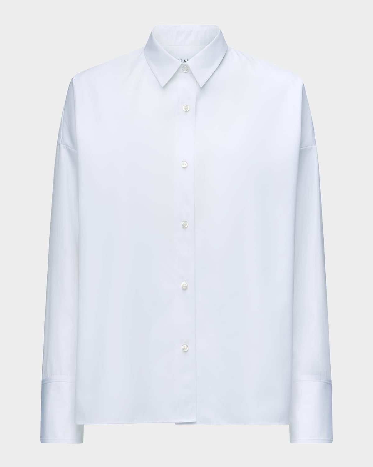 Sirene Button-Down Silk Twill Scarf Shirt | Neiman Marcus