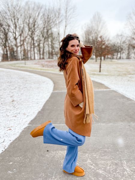 Love these slippers I found on Amazon! They are super comfortable and so cute! I sized up 1/2 for a perfect fit! Amazon knit set is so comfy and I love the blue color. Wear the set together or separately. Set fits tts. I’m wearing a size small. 

#LTKshoecrush #LTKMostLoved #LTKfindsunder50