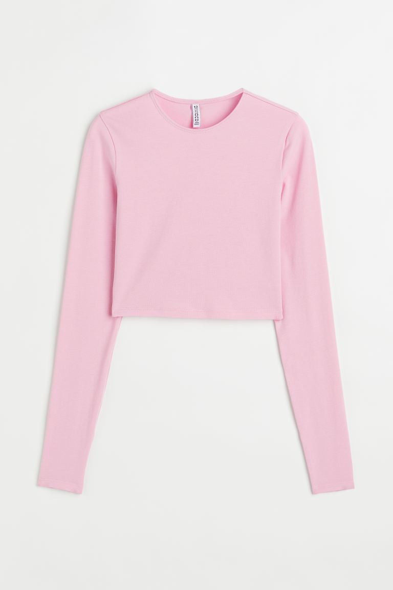 Cotton Jersey Crop Top | H&M (US + CA)